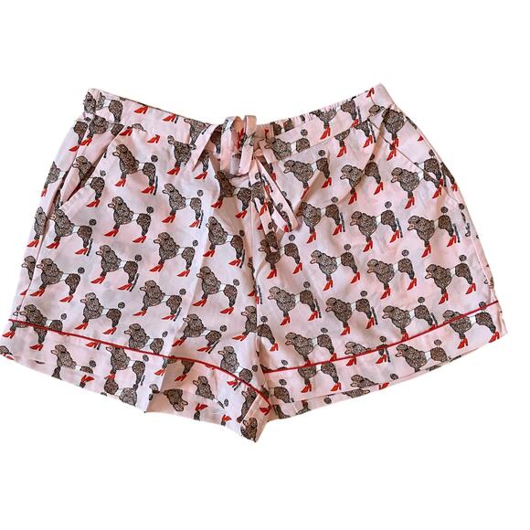 Pink Poodle Pajama Shorts Set Size SMALL by Bouffants & Broken Hearts New - Picture 5 of 16